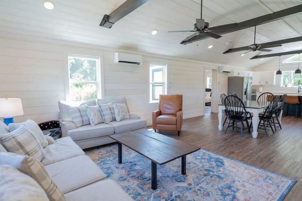Open space living from the living room to the kitchen