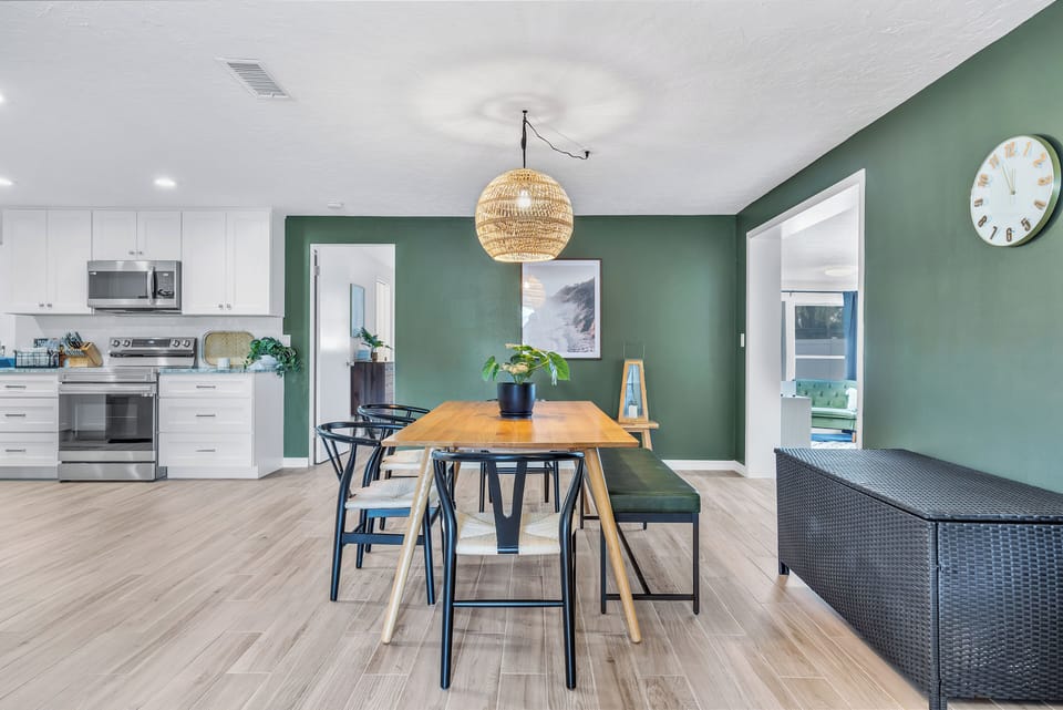 Dining room area for guests to eat meals