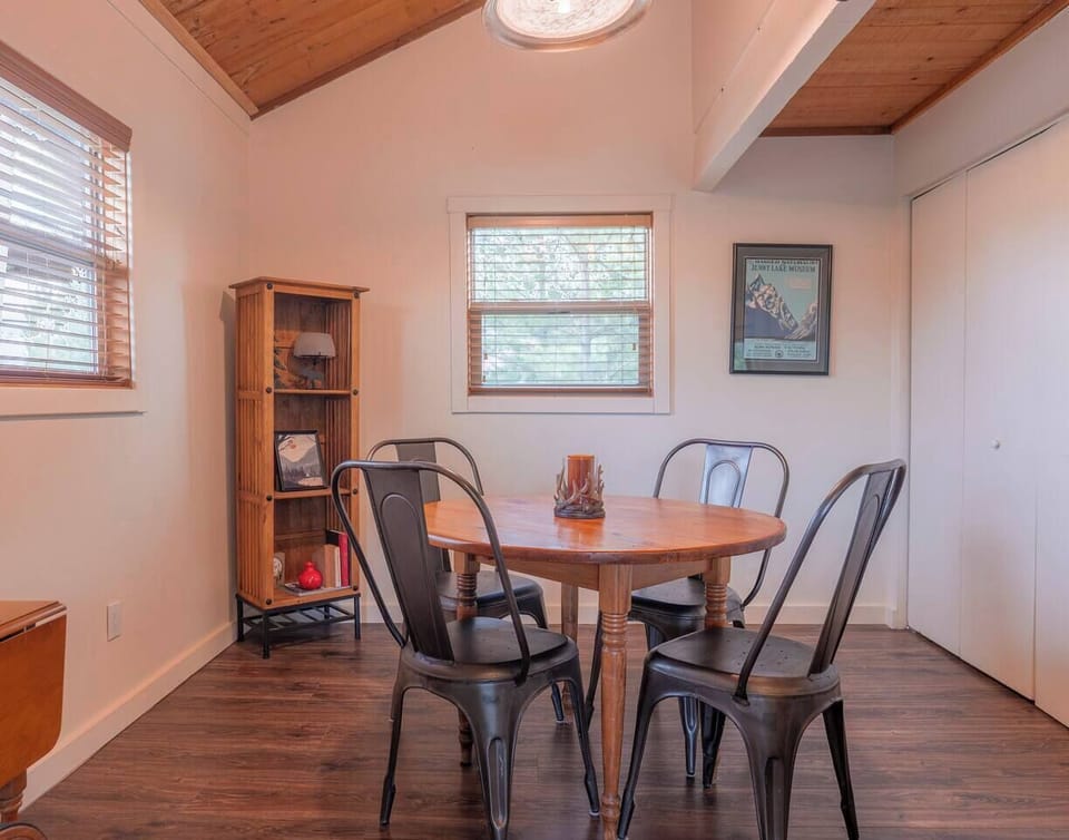 A convenient, fully stocked board game closet ensures endless entertainment.