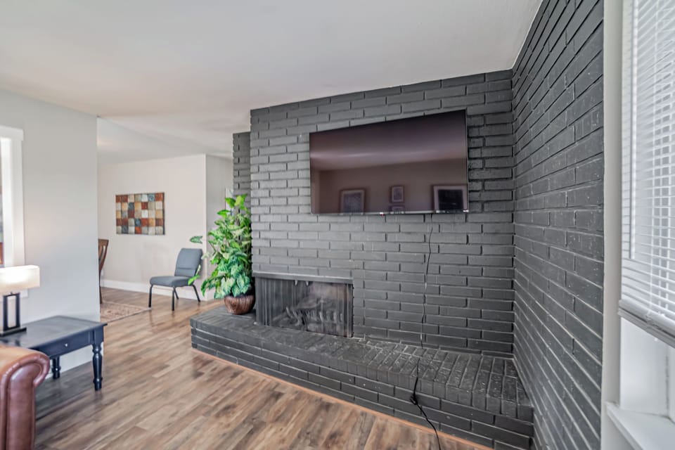 Fireplace & Television in Living Room