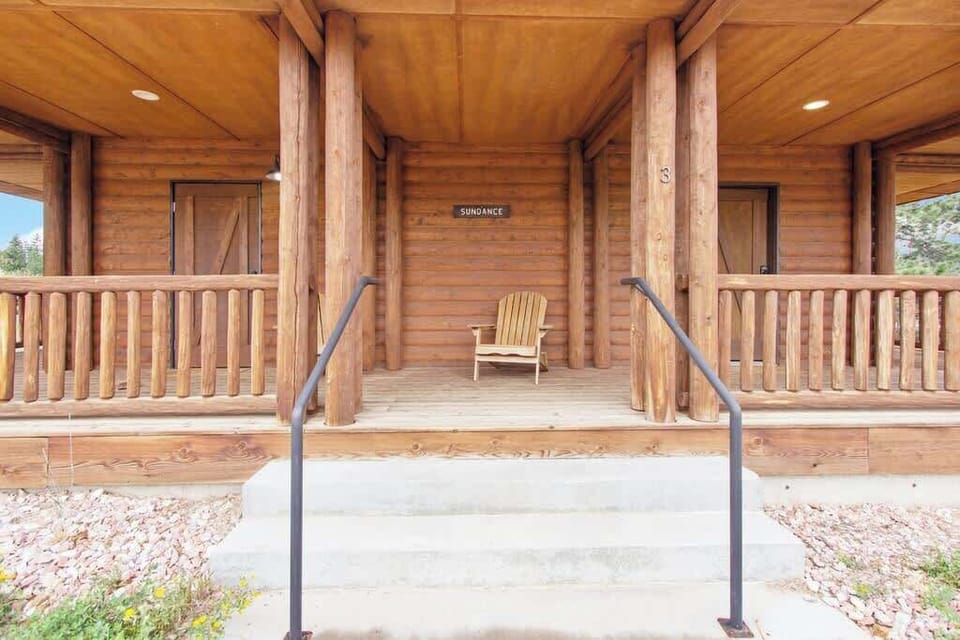 Shared Sundance Porch; Sundance 2 on right side of cabin.