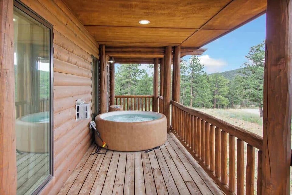 Small Hot Tub on right side of deck.