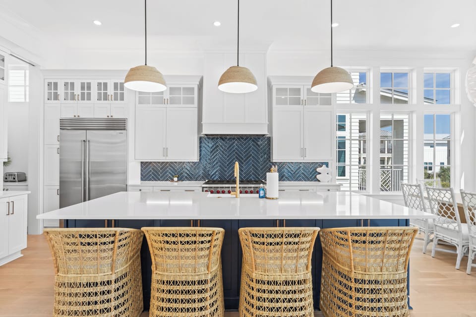 Stylish and modern kitchen.