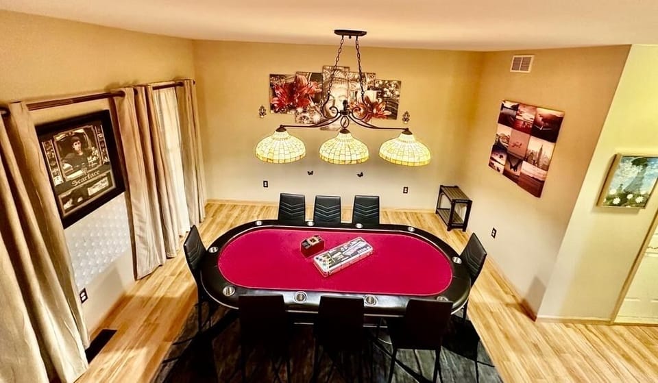 Poker with chips and cards set