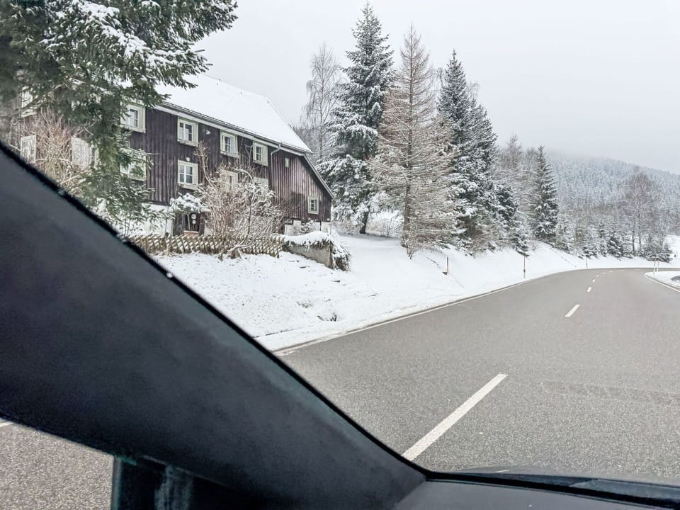 Winter, Snow, Freezing, Glass, Highway, Frost, Larch