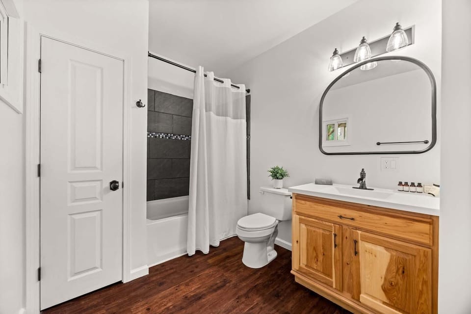 Modern Bathroom with provided spa touches