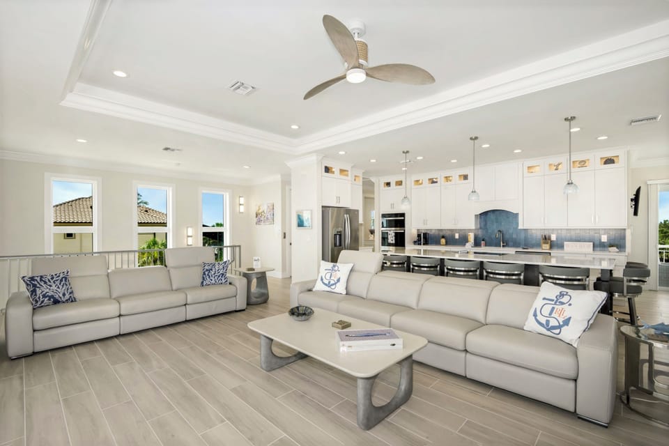 Open concept floor plan