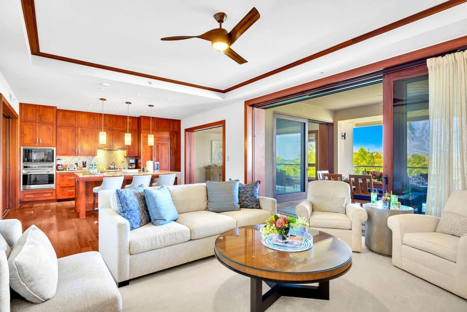 The open living space is designed for comfort and conversation