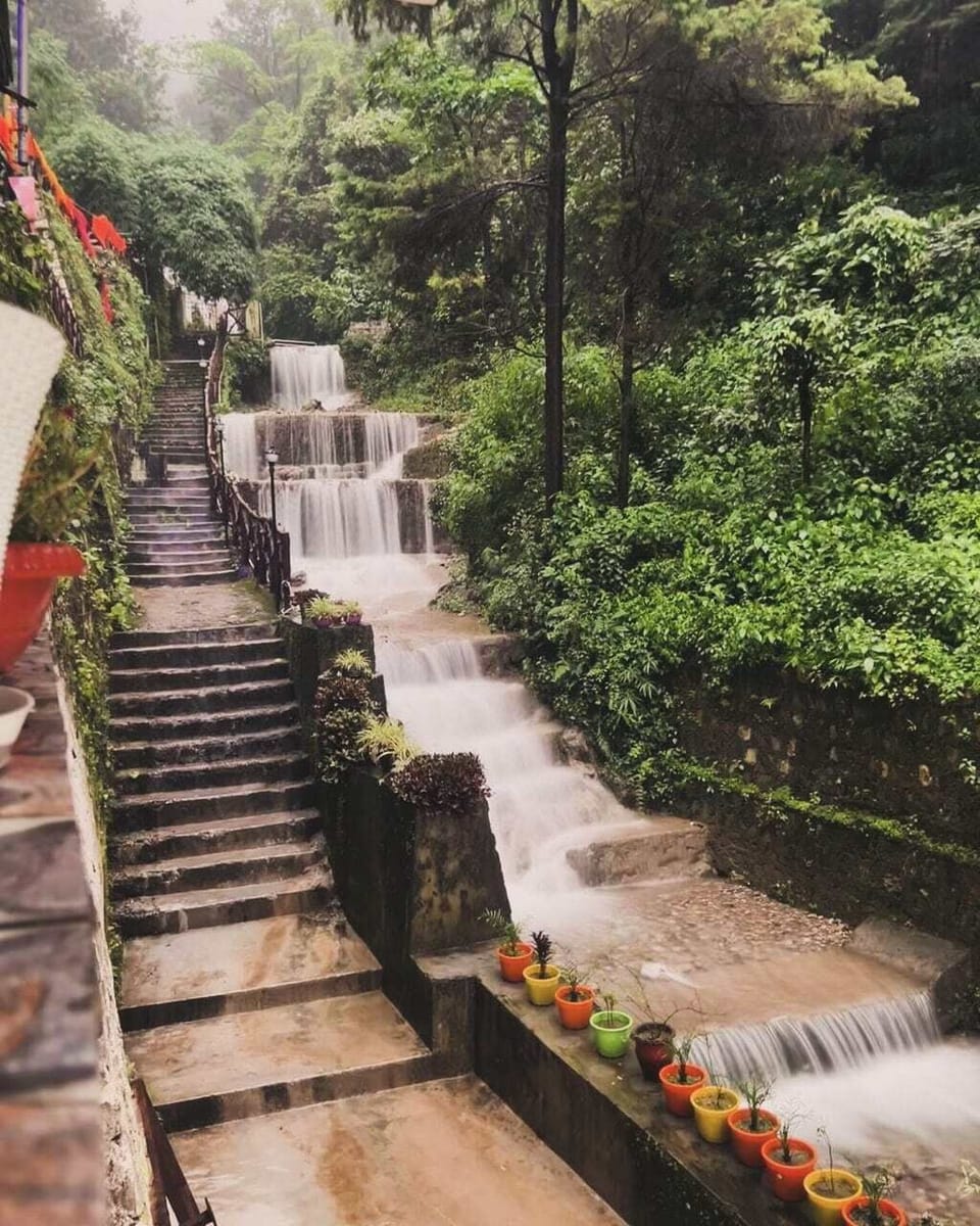 waterfall right outside the room