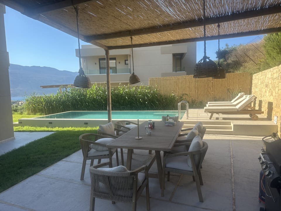 First outdoor dining area by the pool (heated)