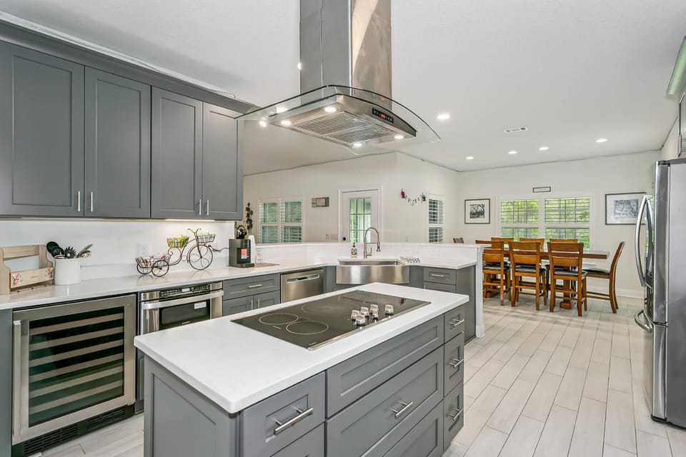 Built-in wine fridge