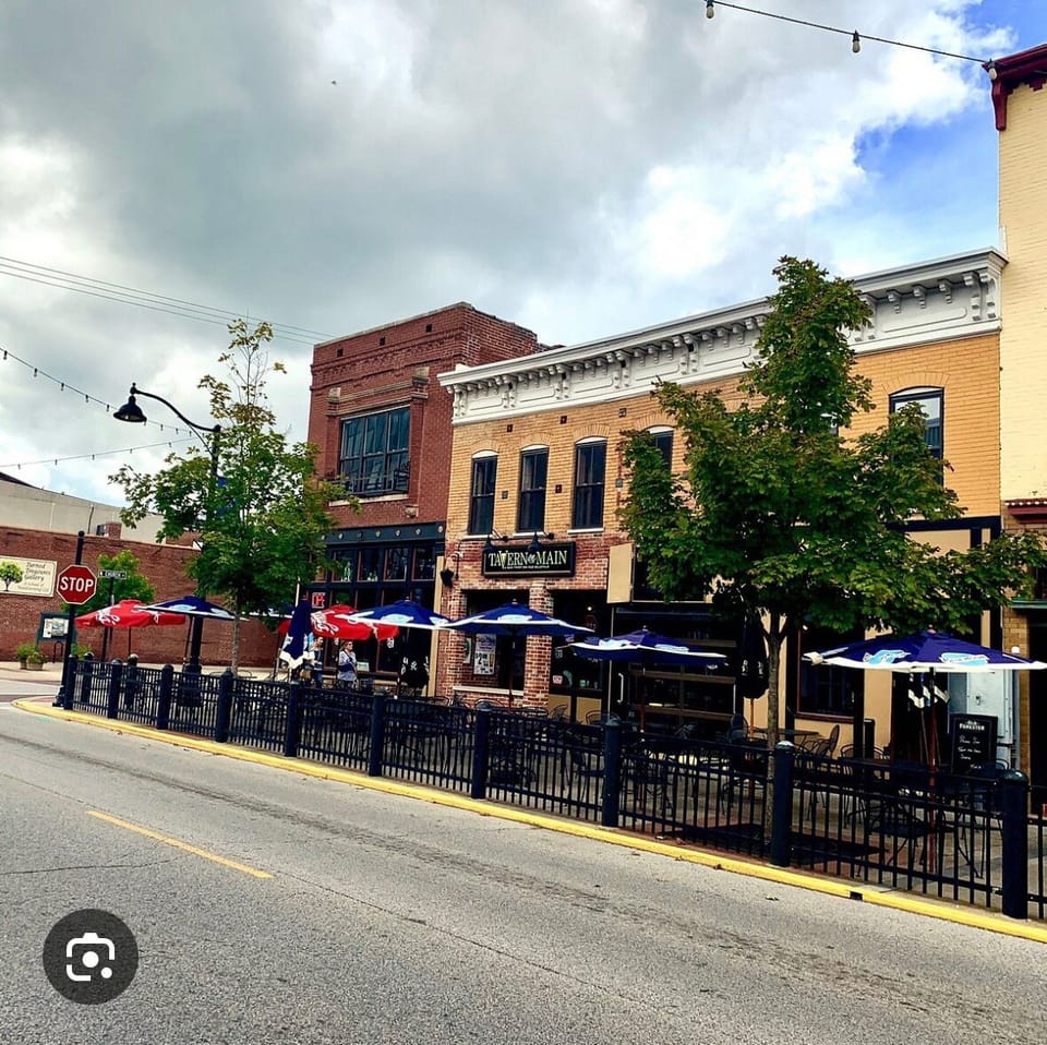 Restaurants 1 mile away on Main Street