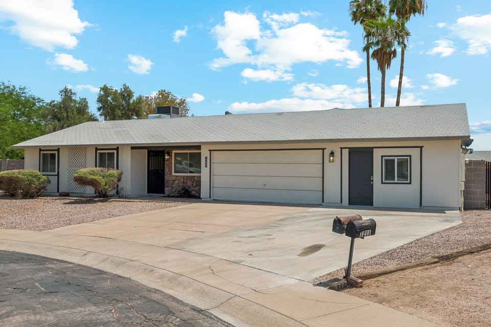 Newly remodeled with a clean, desert landscape