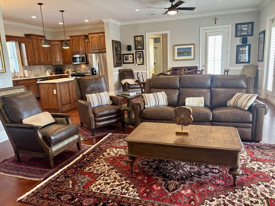 Living Room, Kitchen, and Dining Area
