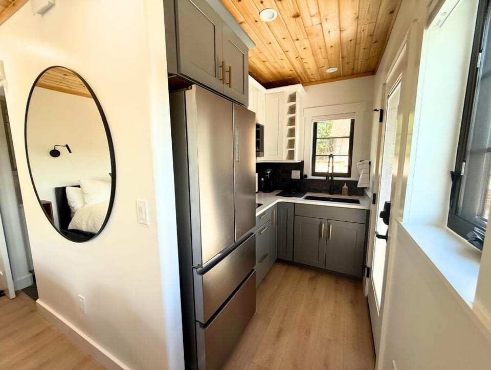 Tiny but complete with everything you need away from home.