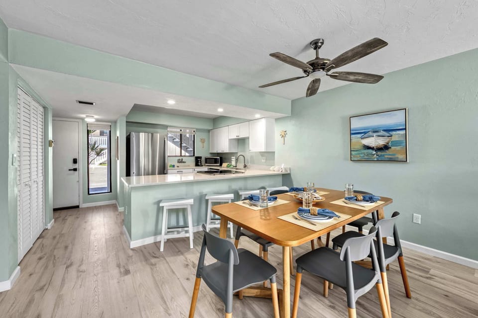 Plenty of seating options for a couple to spread out, or a family to enjoy