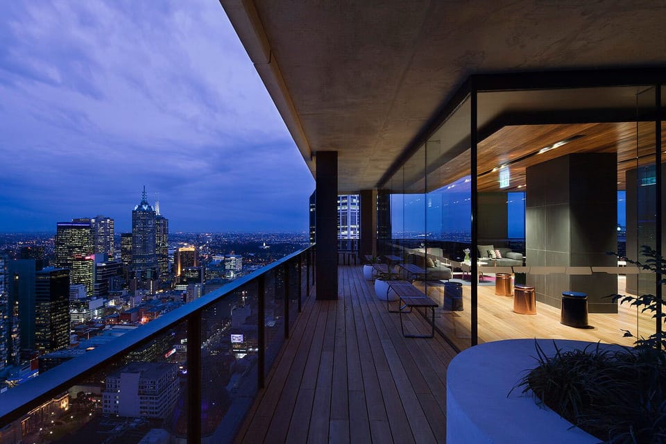 Sky lounge in the building