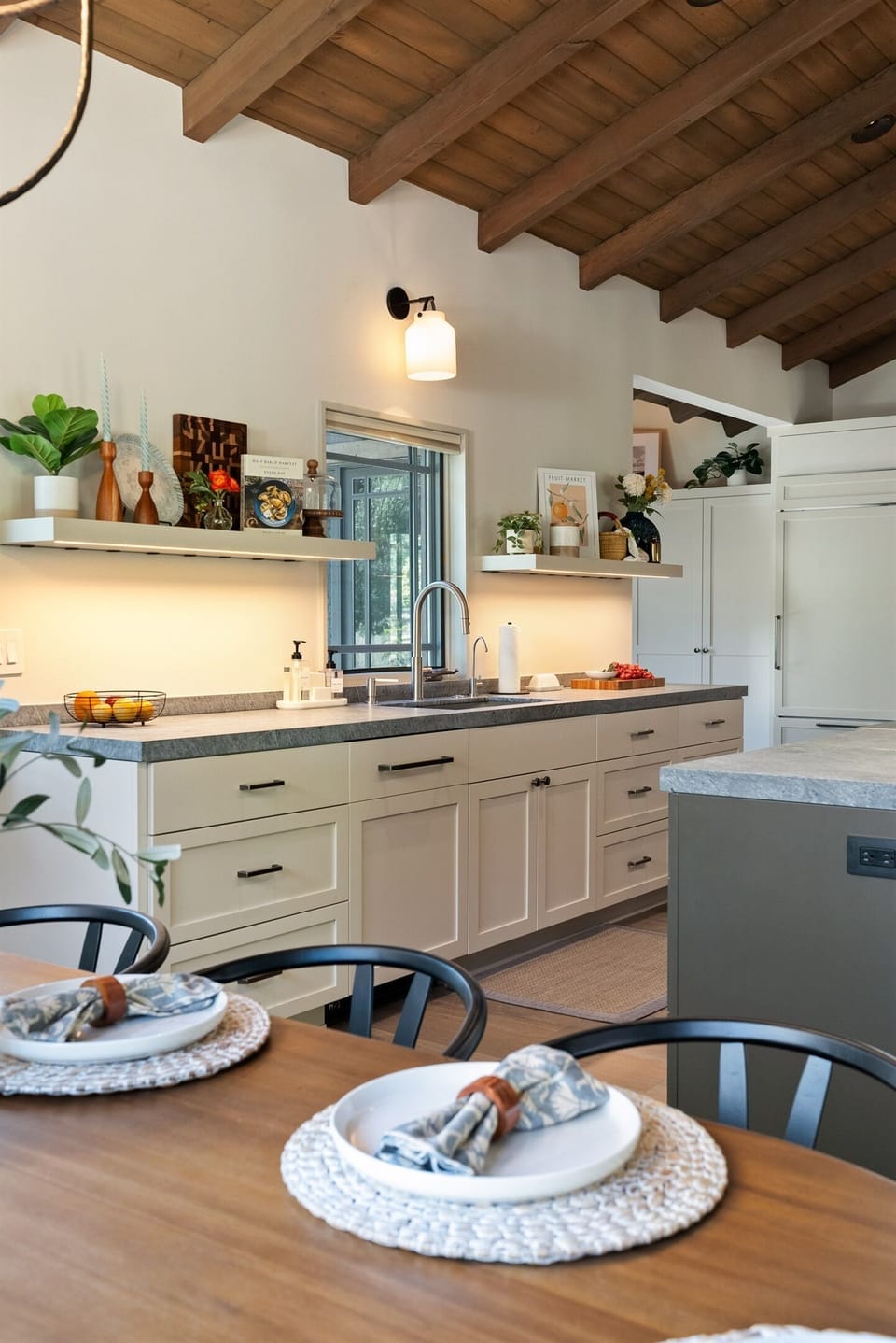 Chef-inspired kitchen with large sink and integrated dishwasher