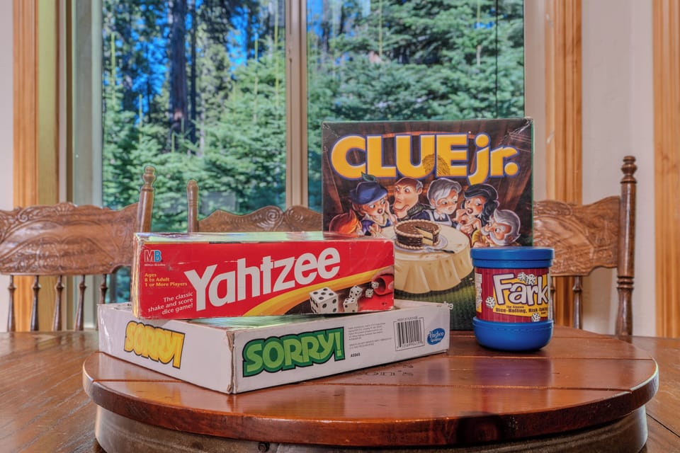 Board games. Something about playing board games at the cabin is just so fun!