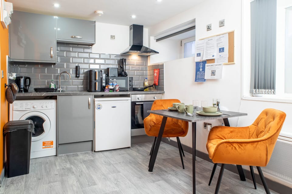 Kitchen and dining area