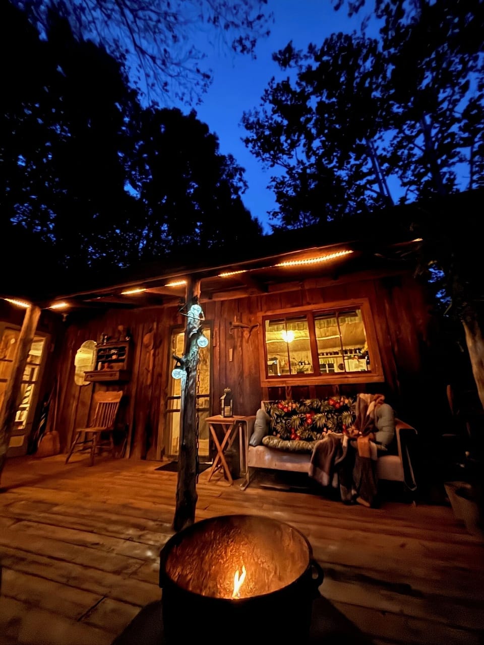 Cool night and cauldron fires!