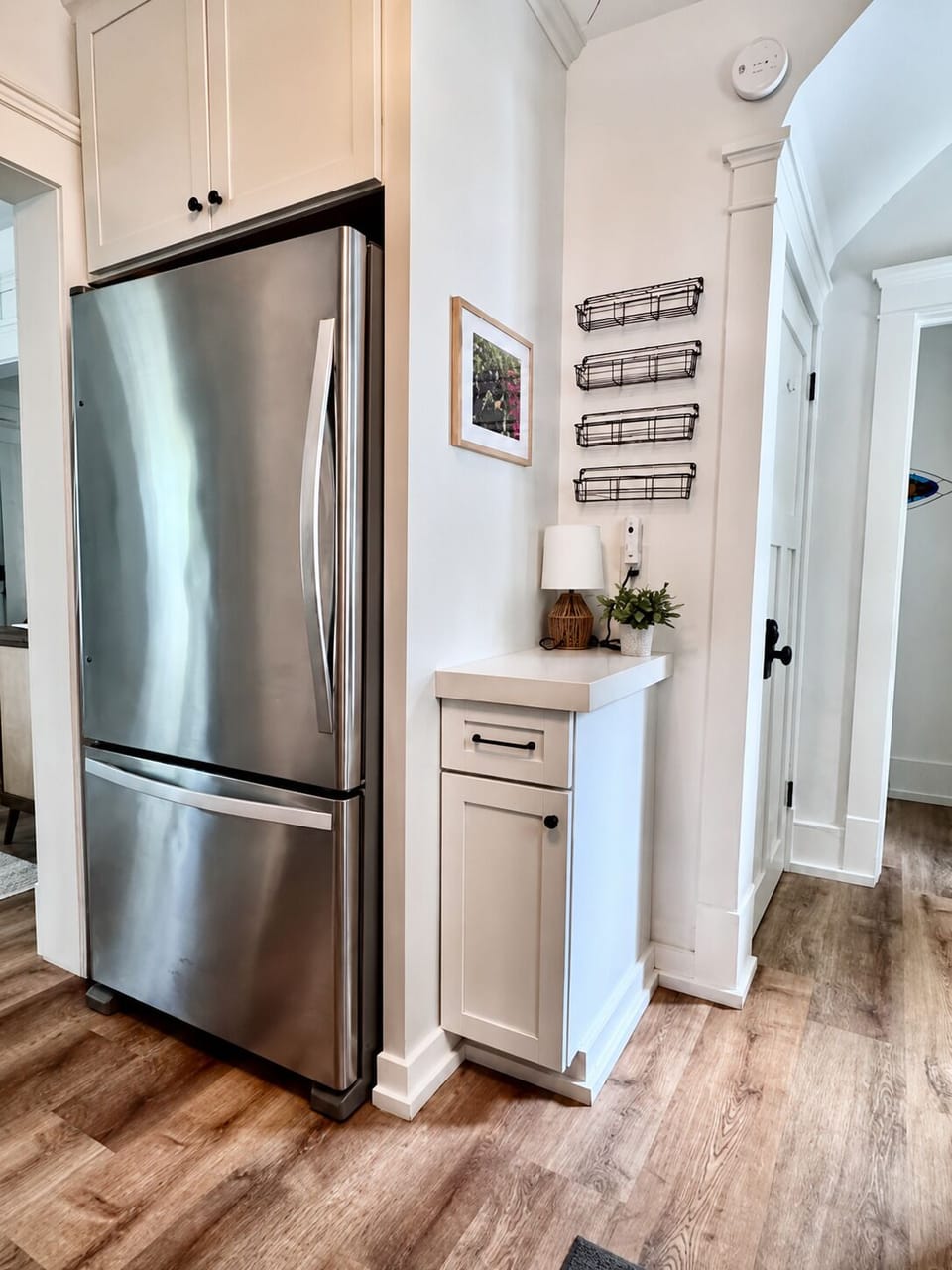 Large refrigerator, freezer with ice-maker