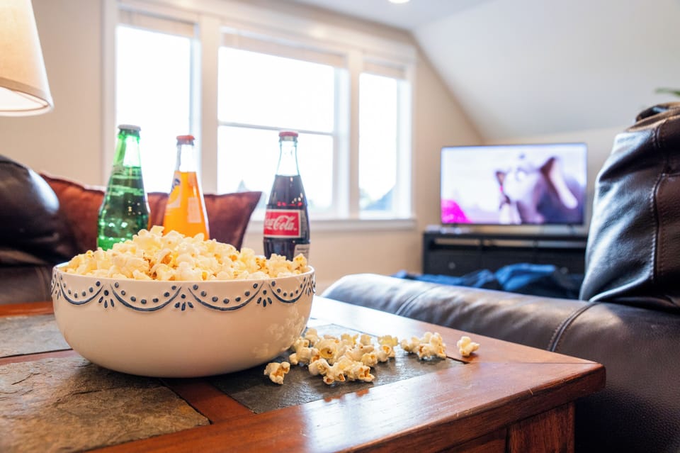 Enjoy your drink & popcorn!