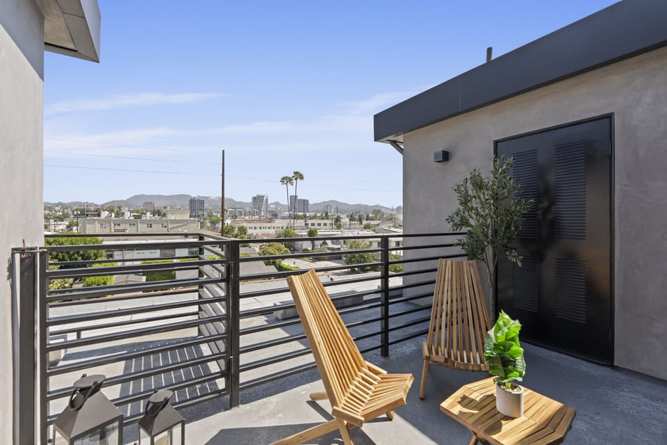 Private patio from the master bedroom 