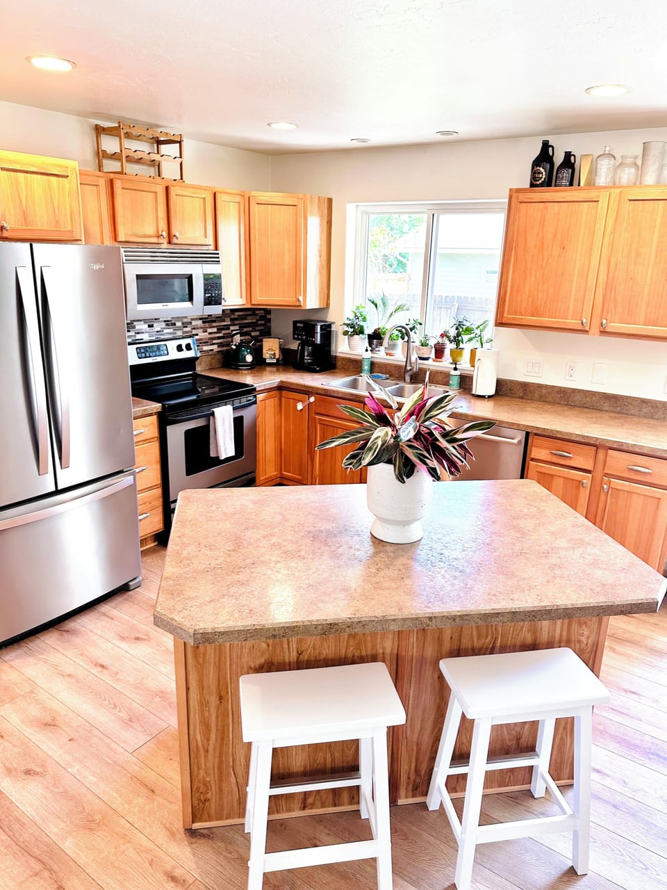 Amply stocked kitchen