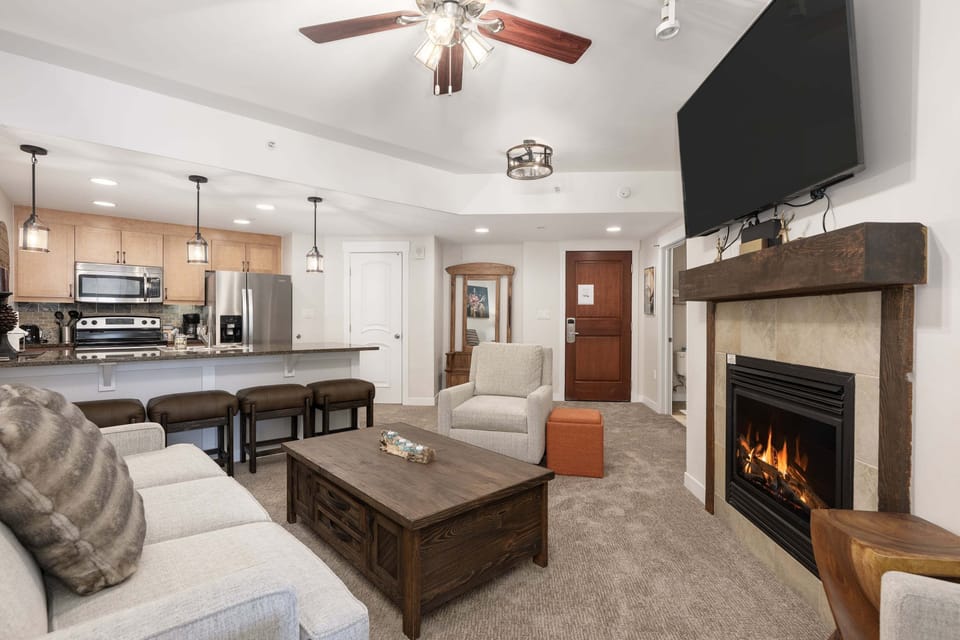 Fireplace, Indoors, Furniture, Living Room, Home Decor