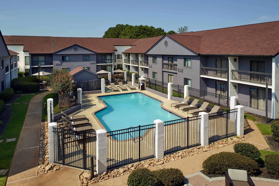Soak up resort vibes with loungers surrounding the pool.