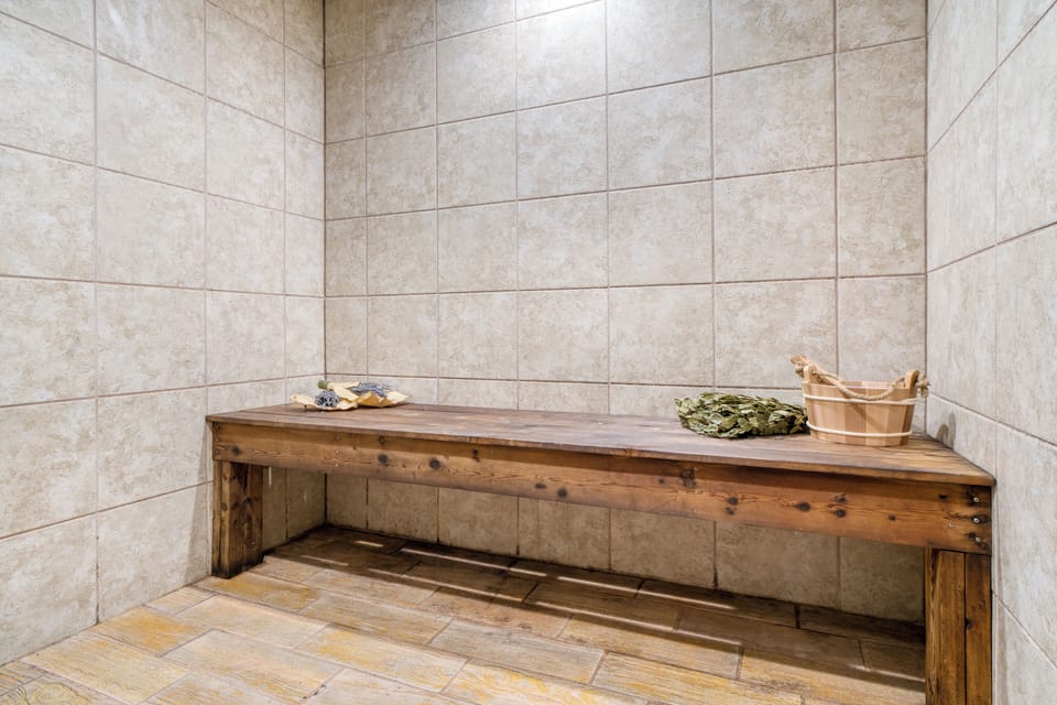 Unwind in your own private sauna. (Hollow's Haven)