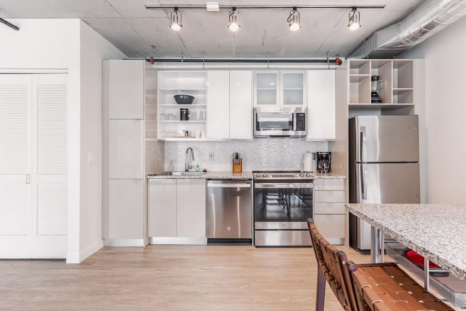Fully stocked kitchen