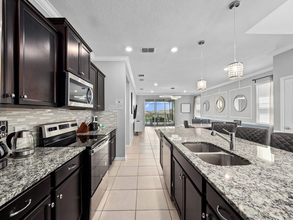 Full Size Kitchen with Basic Kitchen Starter Essentials