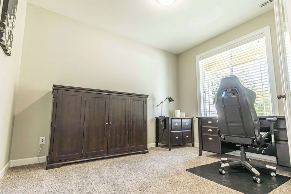 Stay productive in the dedicated office, offering a peaceful environment and ample natural light for working, reading, or creative pursuits.