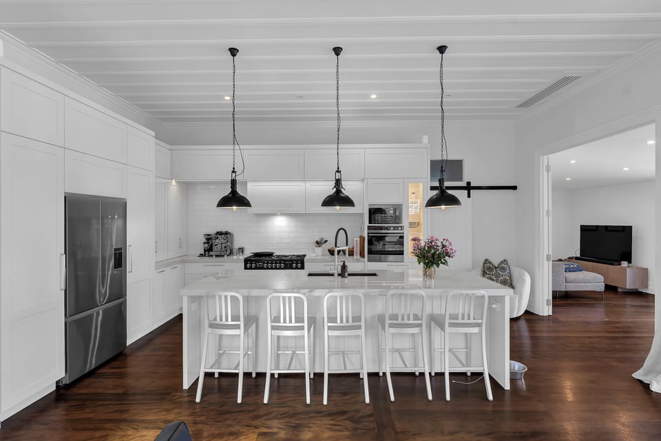 Kitchen with an island bench