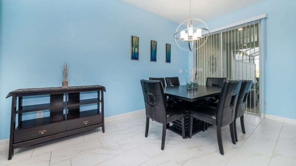 Elegant dining area perfect for family meals or special gatherings.