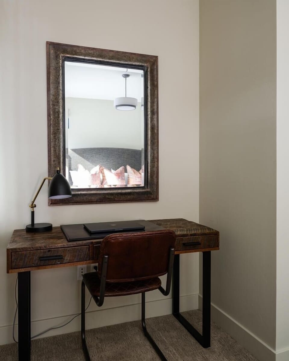 Furniture, Table, Desk, Chair, Computer