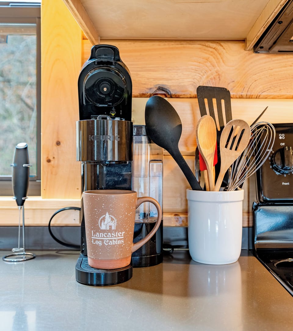 Keurig coffee provided! The perfect way to start your day.