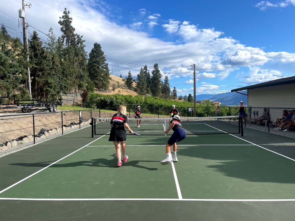 Have a blast on our new pickleball court!