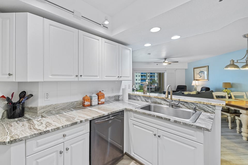 Fully equipped kitchen for all your cooking needs.