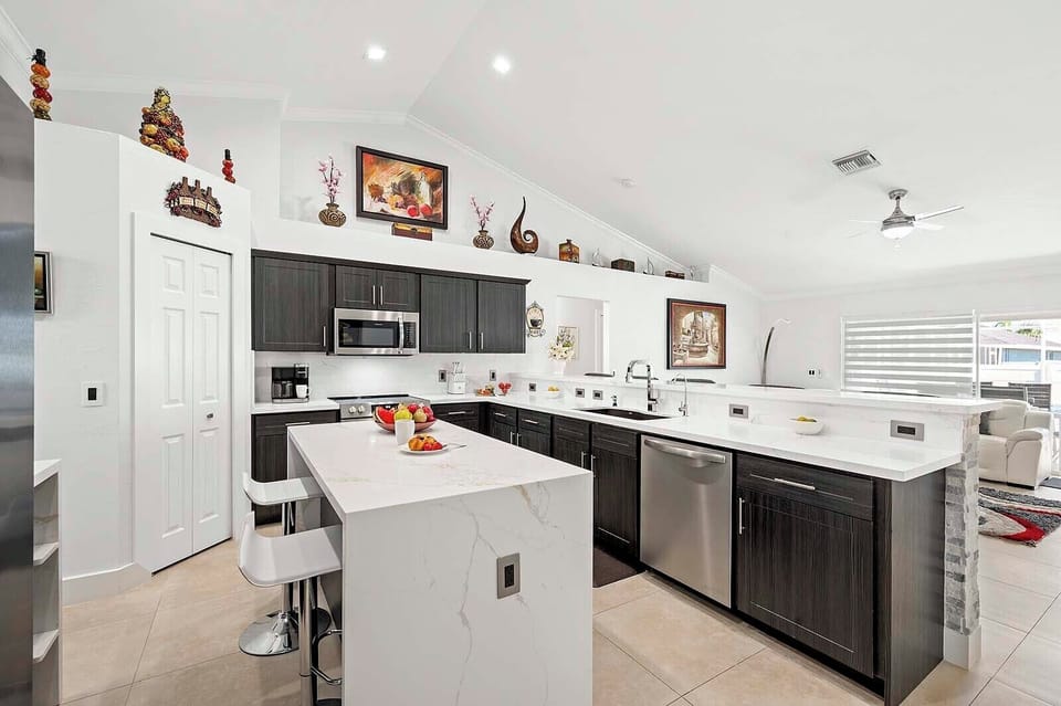 Kitchen with Center Island Great for Entertaining