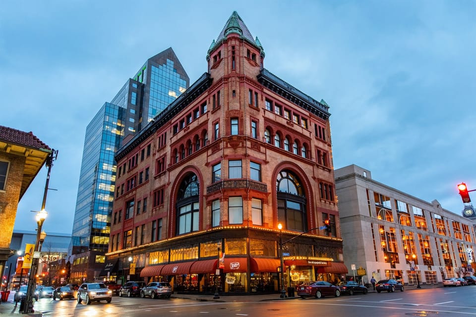 Located in the historic Levy Building right across from the Convention Center