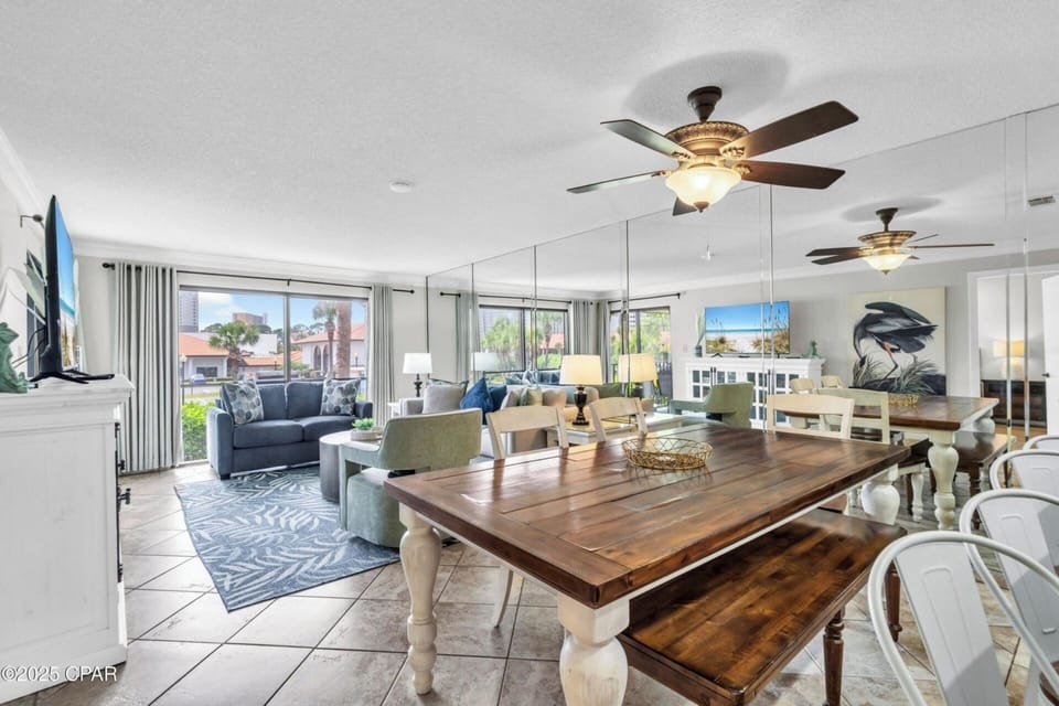 Dining and living area