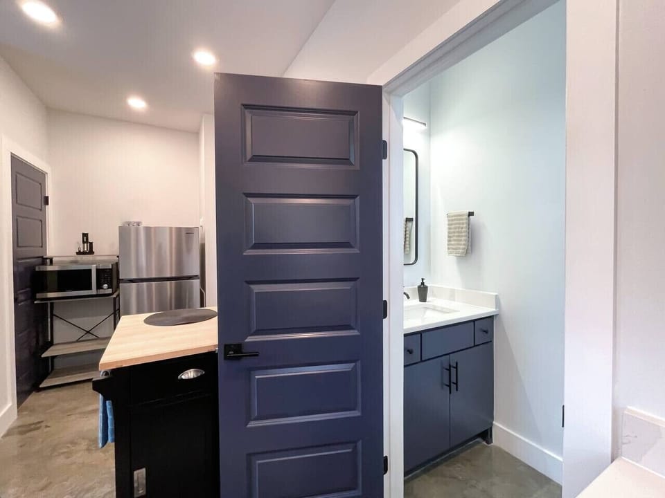 Powder bath off kitchen