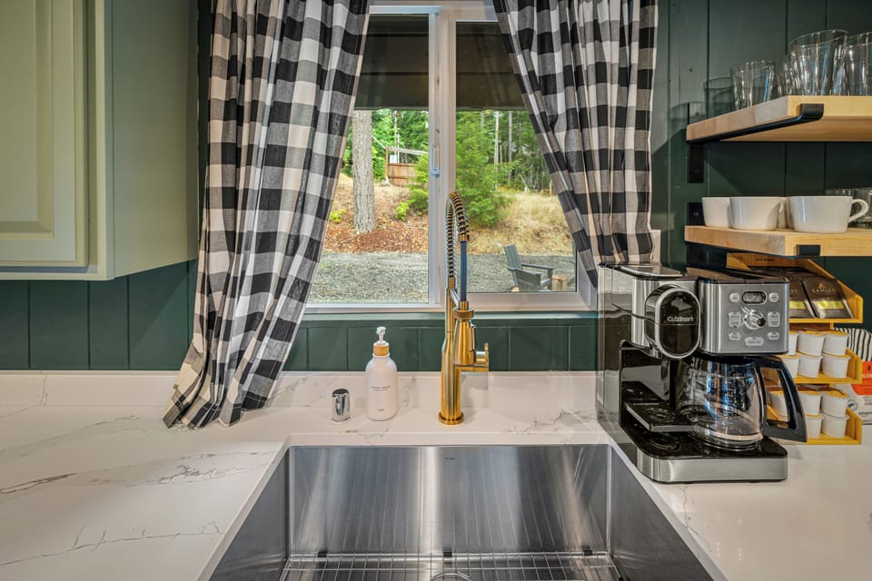 Enjoy a peek outside while doing the dishes.