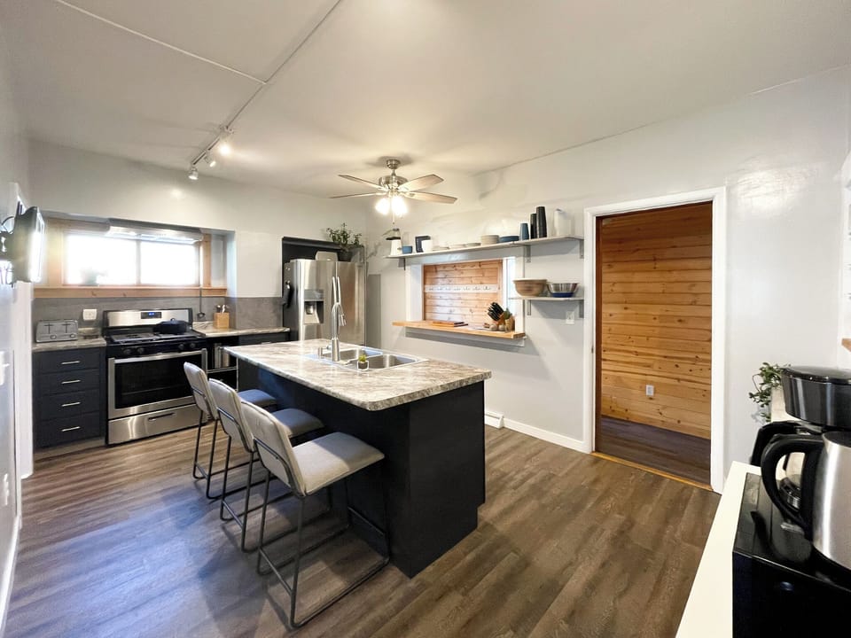 Kitchen island with seating