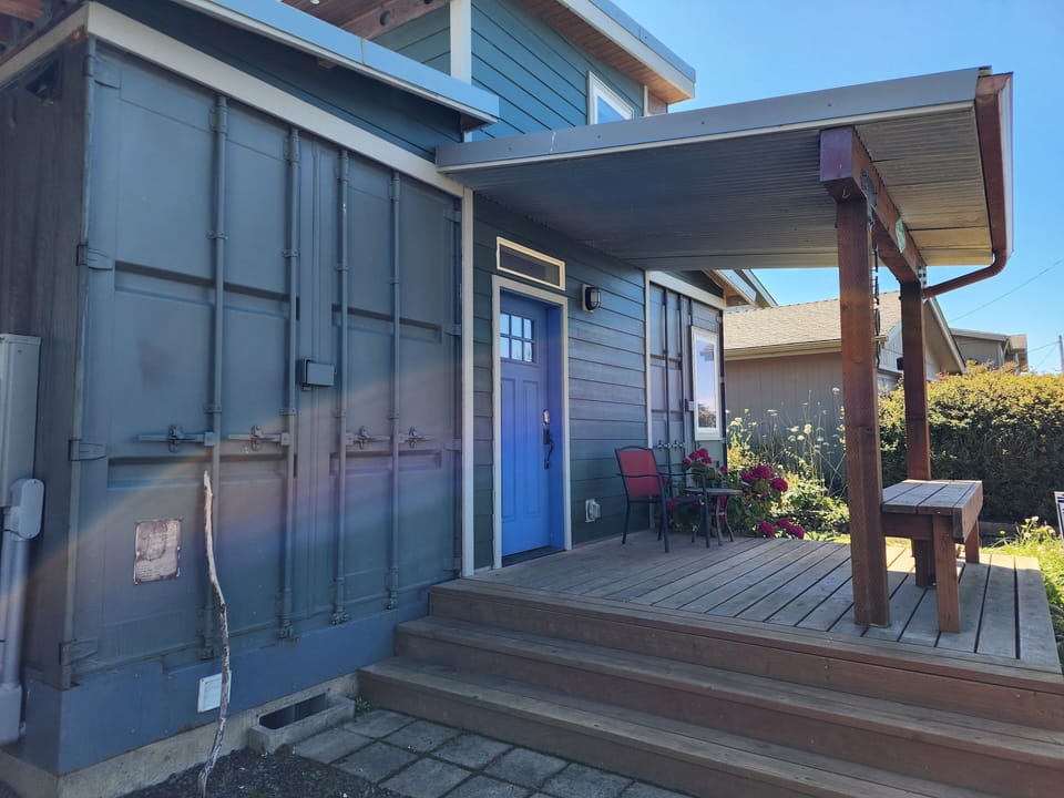 The Beach Box is a cool and unique container home.
