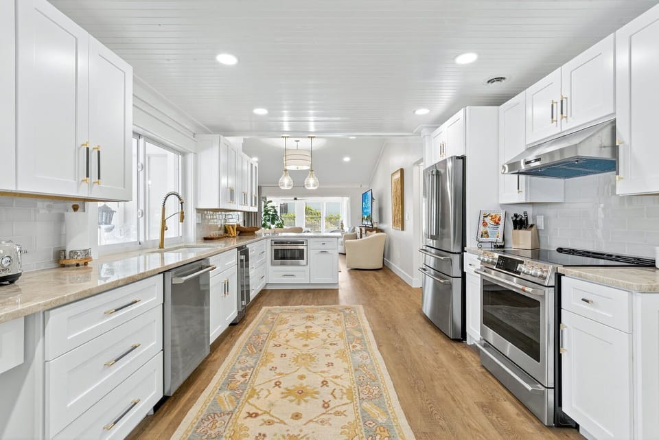 Large open kitchen