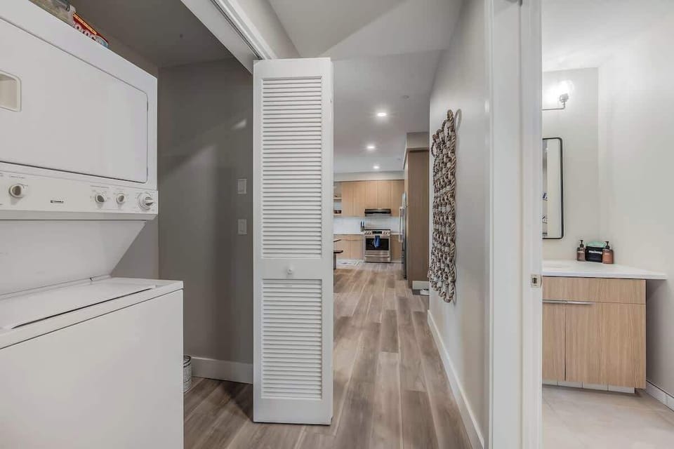 Washer and dryer in the unit